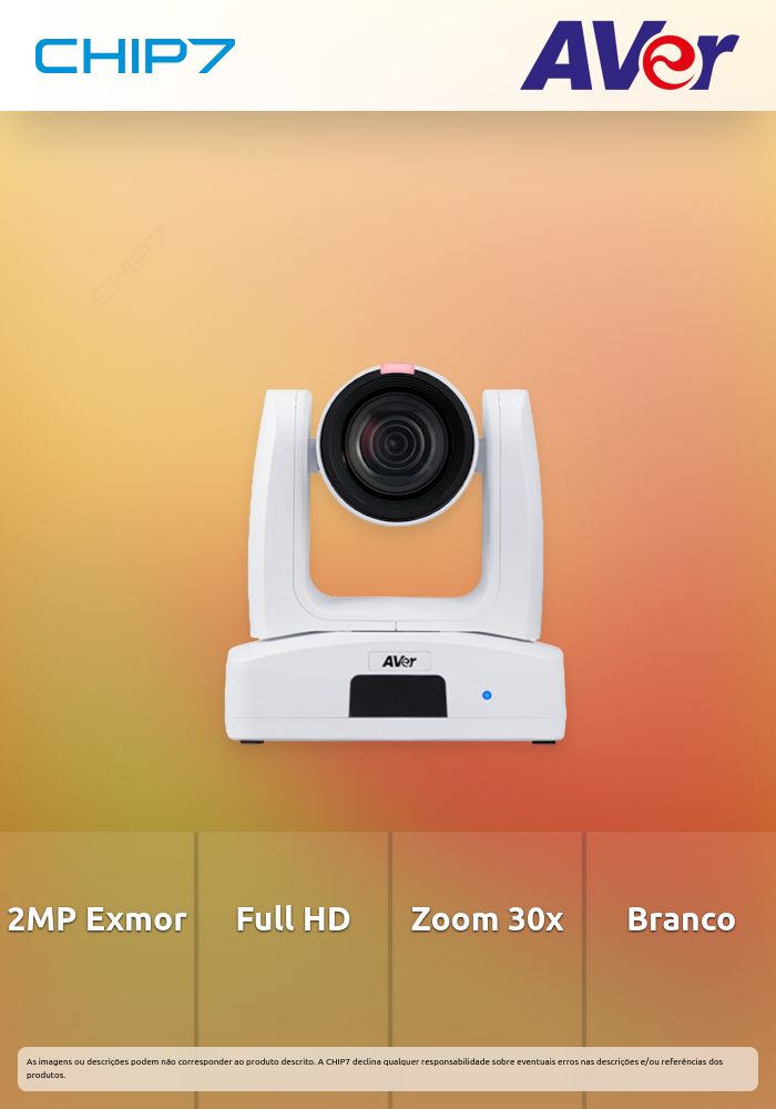 Webcam AVER PTZ231 Full HD 60 FPS 30x ZOOM HDMI 3GSDI USB IP