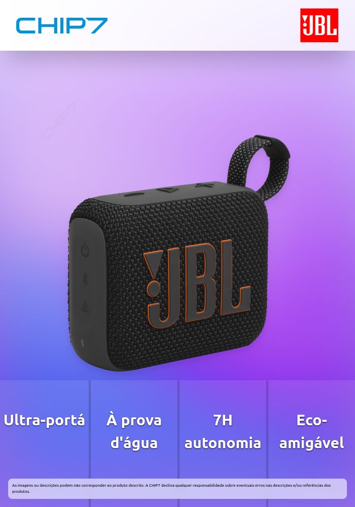 Coluna Portátil JBL GO 4  BT IP67 ,USB-C Preta