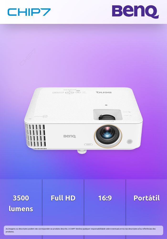 BenQ TH685P - Projector DLP - portátil - 3500 lumens ANSI - Full HD (1920 x 1080) - 16:9 - 1080p