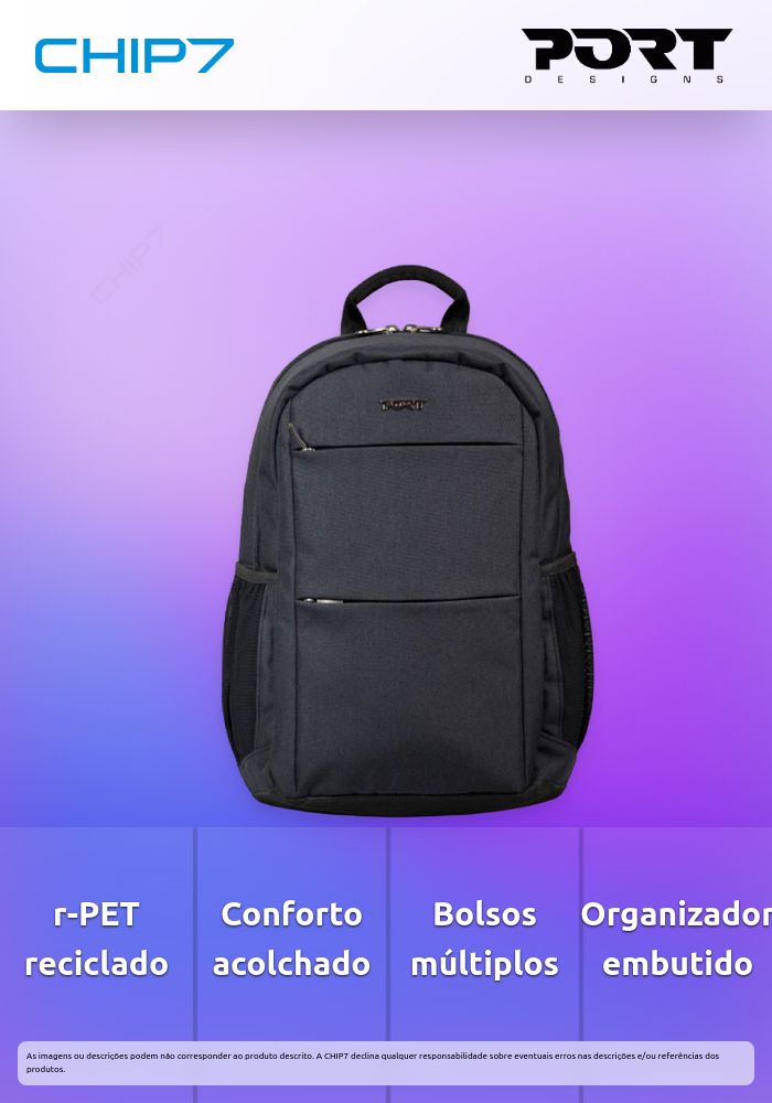 PORT MOCHILA BACKPACK SYDNEY BLACK 13-14