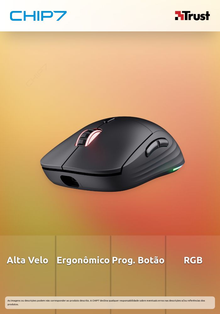 Rato TRUST GXT927 REDEX+ HIGH PERF WIRELESS BLACK - 25127