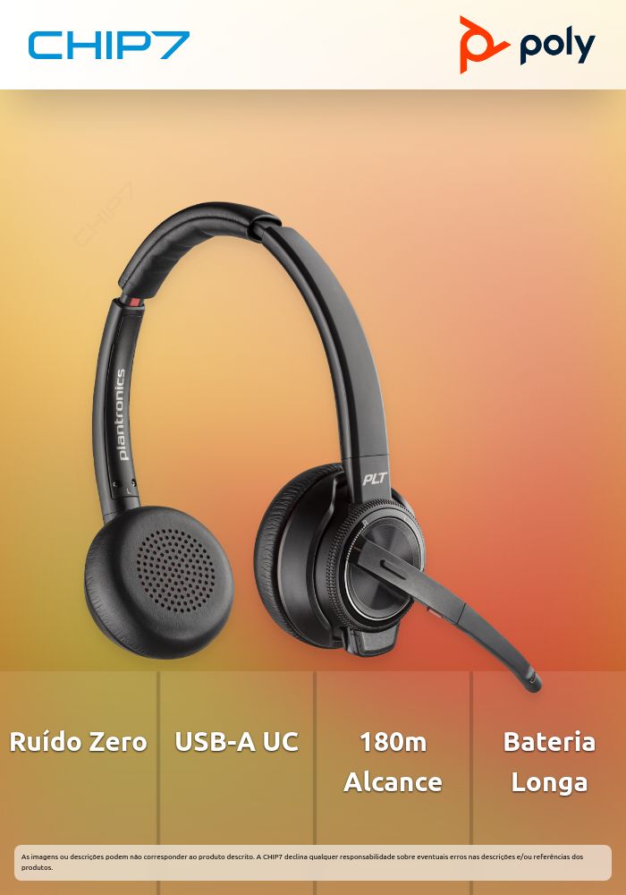 Headset Poly Savi 8220 UC USB-A (8D3F2AA)