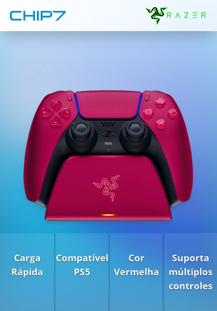 Universal Quick Charging Stand for PlayStation 5 - Cosmic Red