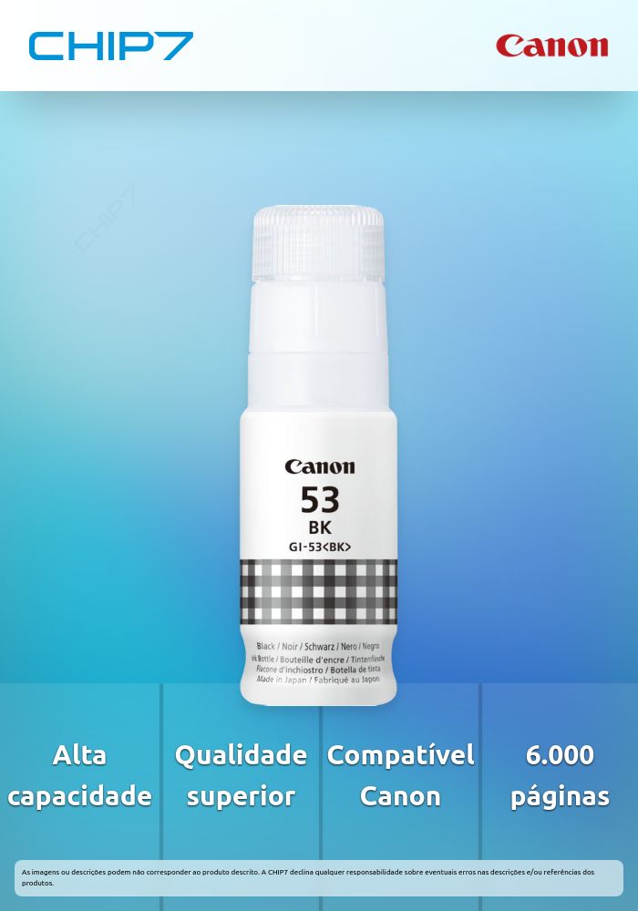 Tinteiro CANON GI-53 Preto