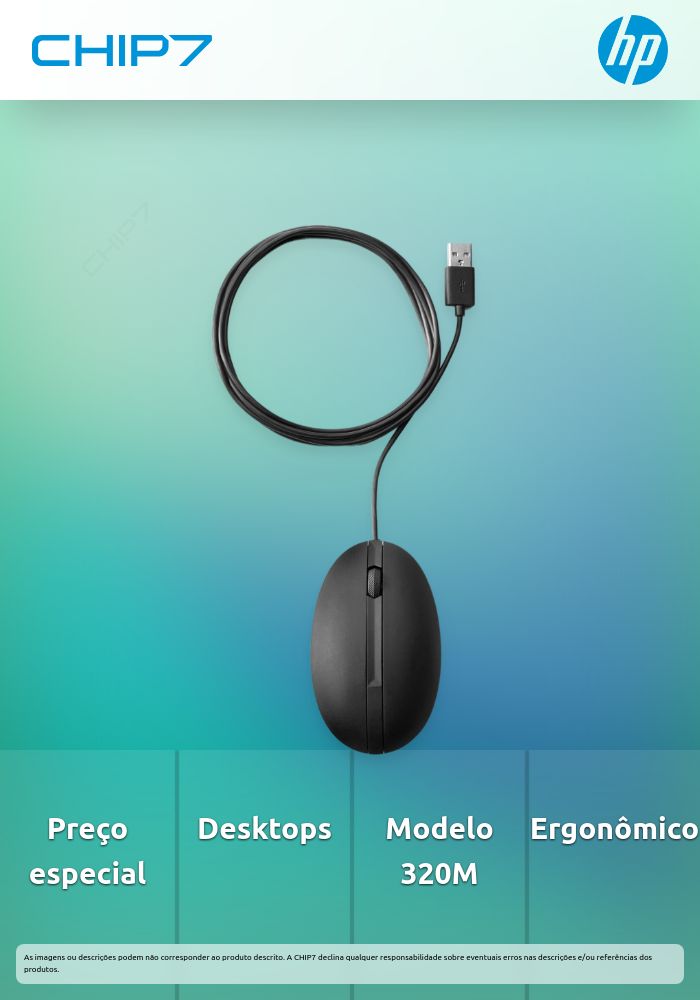 Wired Desktop 320M Mouse (Halley)   - preço válido p/ unidades faturadas até 30 de abril ou fim de stock das unidades pré estabelecidas