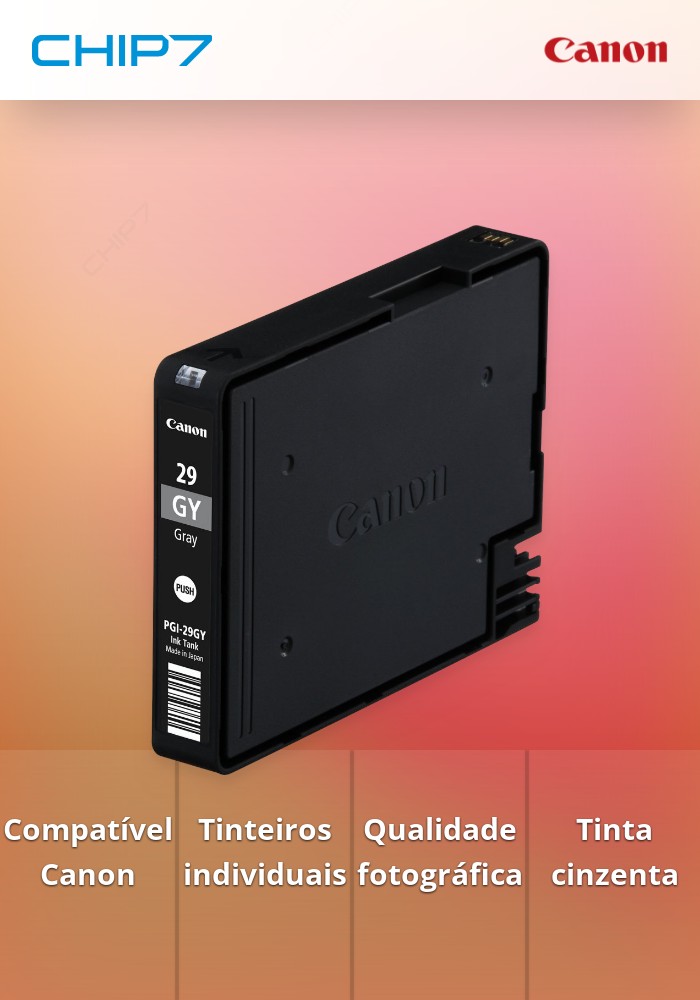 Tinteiro Cinzento Canon PGI-29 GY