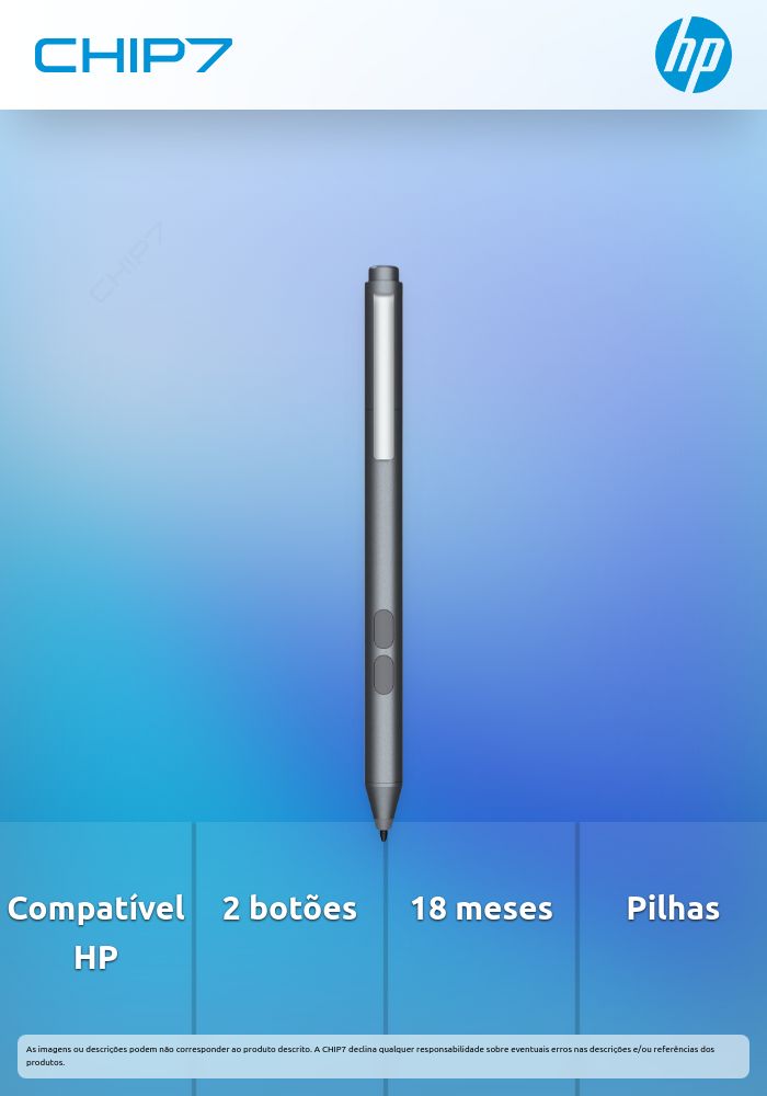 Caneta HP MPP 1.51 Pilhas Prateado