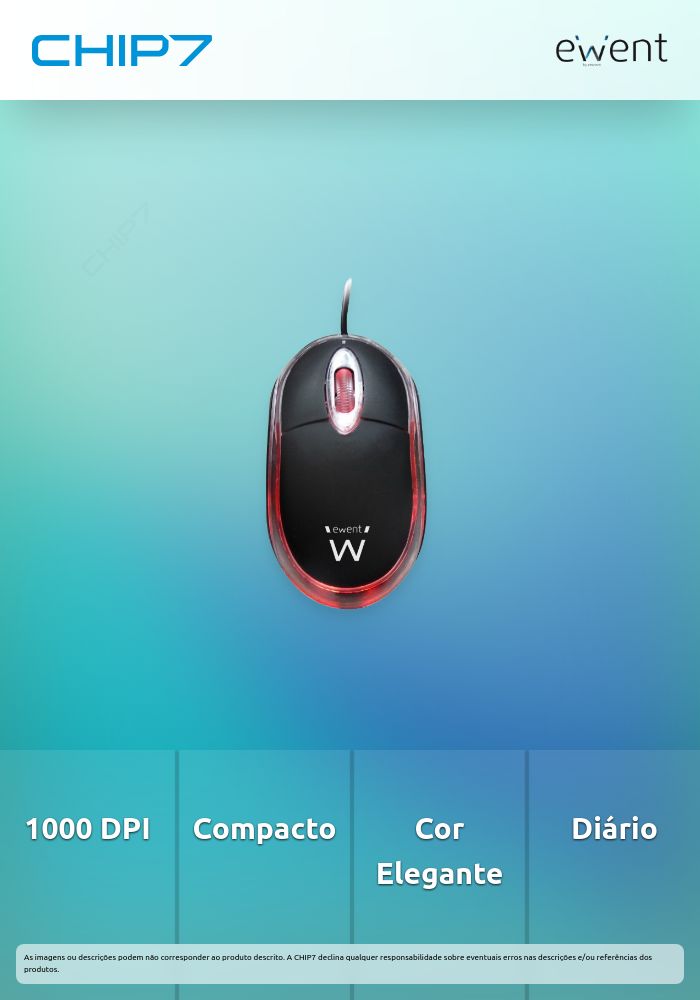 Rato Óptico Mini, 1000 dpi, preto e cinza escuro » válido até nova comunicação