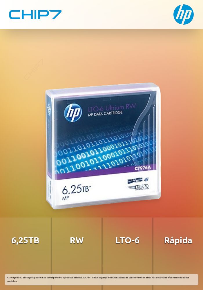 HP LTO-6 ULTRIUM 6.25TB RW
