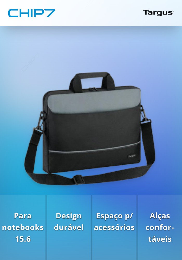 TARGUS MALA INTELLECT TOPLOAD BLACK 15.6
