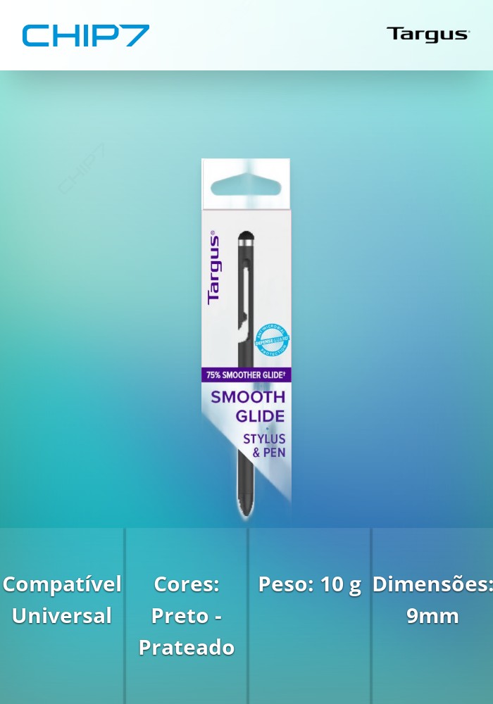 TARGUS STYLUS PEN 2 IN 1 TOUCH ANTIMICROBIANA BLACK #PROMO 2024#