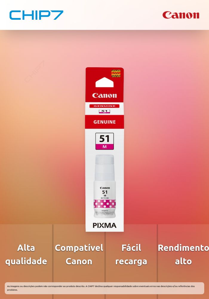 GI-51 M EUR Magenta Ink Bottle NON-BLISTERED